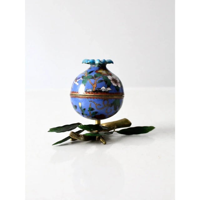 Antique Cloisonne Box For Sale - Image 4 of 12