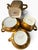 Late 20th Century Late 20th Century Wheeling Decorating Co. 22k Gold Doves, Roses & Daisies 4-Piece Tea & Coffee Service - Set of 4 For Sale - Image 5 of 7