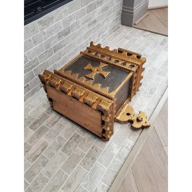 Gold 19th Century English Victorian Gothic Revival Rainwater Hopper For Sale - Image 8 of 11