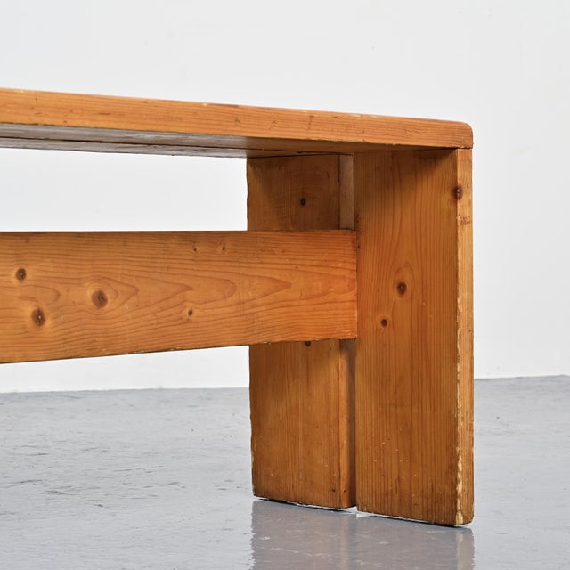 Pine Bench from Les Arcs, France, 1973 For Sale - Image 9 of 11