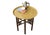 Middle Eastern Folding Tea Table with Removable Brass Circular Tray in the style of Liberty of London, 1890s, Set of 2 For Sale - Image 5 of 10