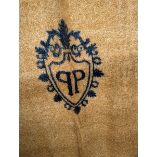 1950s 1950s Wool Plaza Hotel Blanket For Sale - Image 5 of 7