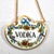 Fine bone china decanter tags by Crown Staffordshire, England. Includes tags labeled Vodka, Whisky, Scotch, and Gin, each...