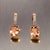 Natural Morganite Diamond Earrings 14k Gold 9.93 TCW Certified For Sale - Image 9 of 18