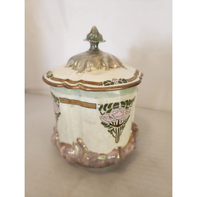 Art Deco Limoges Biscuit Canister Bawo & Dotter Elite Limoges France, (1896-1900) For Sale - Image 9 of 11