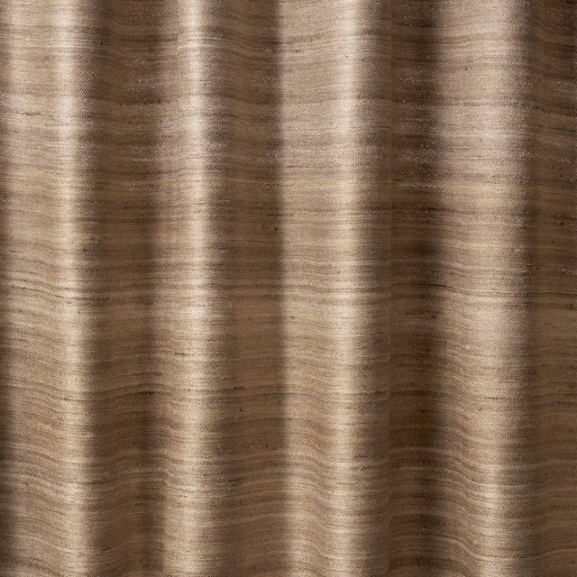 SAMPLE - Schumacher Amir Handwoven Silk Casement Fabric In Natural For Sale