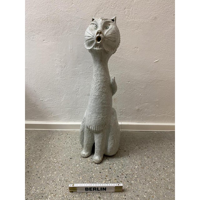 Mid-Century Modern Mid-Century Studio Ceramic Cat Sculpture, 1968 For Sale - Image 3 of 14