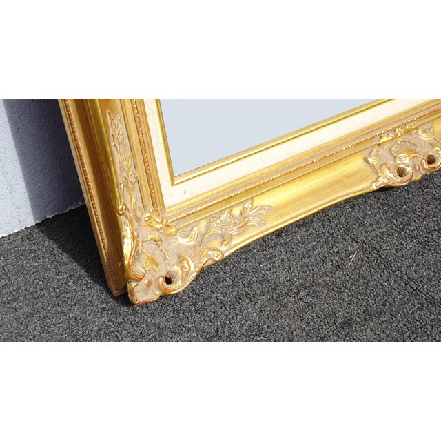 Large 43.5"x31 Vintage French Country Gold Ornate Picture Frame For Sale - Image 10 of 12