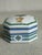 Ceramic Philippe Deshoulières Limoges France "Jardin Royal" Octagonal Topiary Trinket Box For Sale - Image 7 of 9
