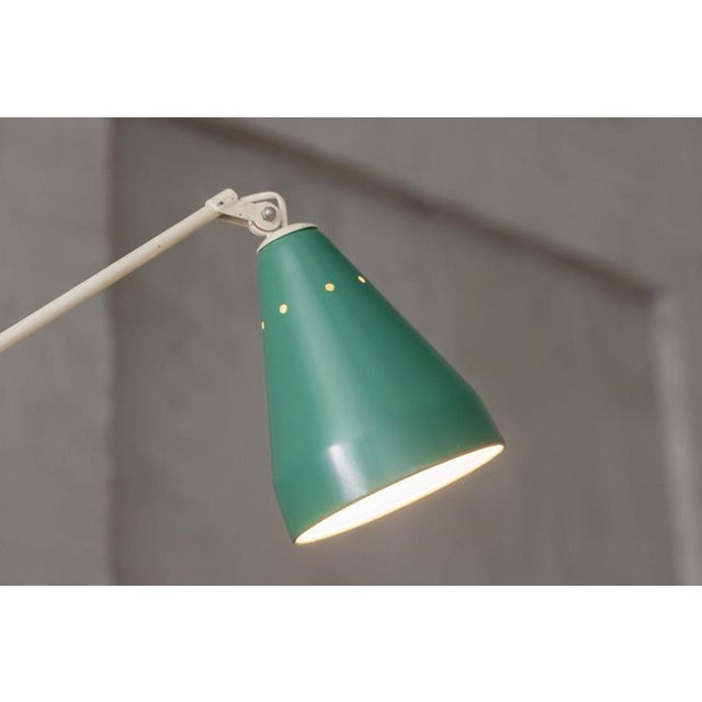 Metal Model 6322 Floor Lamp attributed to Wim Rietveld for Gispen, Netherlands, 1955 For Sale - Image 7 of 18