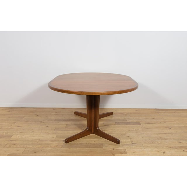 Mid-Century Modern Round Extending Dining Table in Teak, Denmark, 1960s For Sale - Image 12 of 18