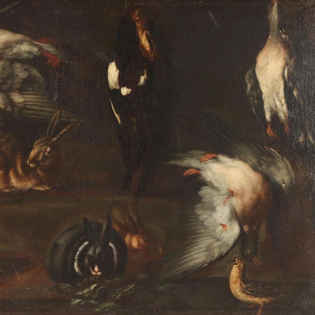 Attributable to Sinibaldo Scorza, Animals in Dark Background, Oil on Canvas For Sale - Image 3 of 12