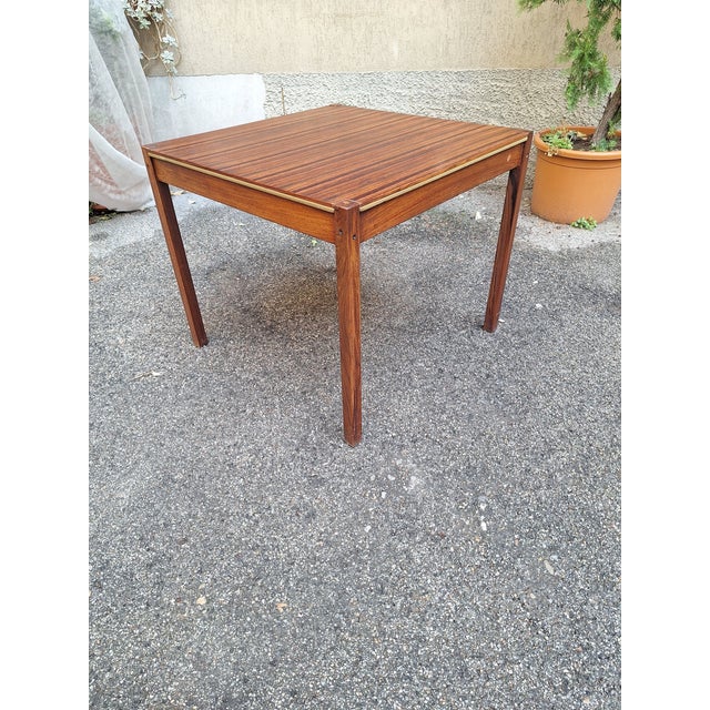 Dining Table in Rosewood with Reversible Cloth Top by Ettore Sottsass for Poltronova, 1960s For Sale - Image 11 of 11