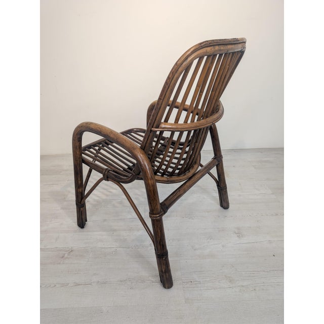 Vintage Italian Bamboo Armchair, 1970s For Sale - Image 18 of 18