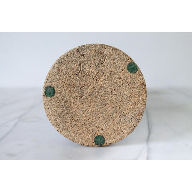 Vintage Blue Studio Art Pottery Vase For Sale In Milwaukee - Image 6 of 6