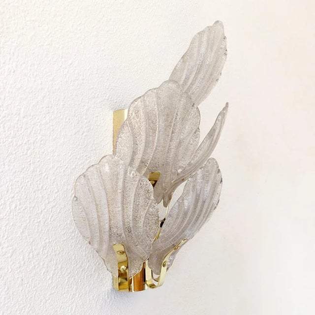 1960s Brass & Murano Sconce, 1960s For Sale - Image 5 of 10