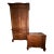 1970s Henredon Mahogany Burlwood Aston Court Suite - Armoire and Nightstand For Sale