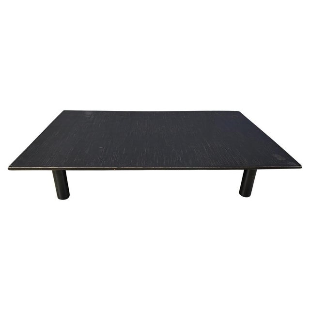 Belgian Ebonized Wenge and Bamboo Coffee Table by Axel Vervoord, 1980 For Sale - Image 11 of 11