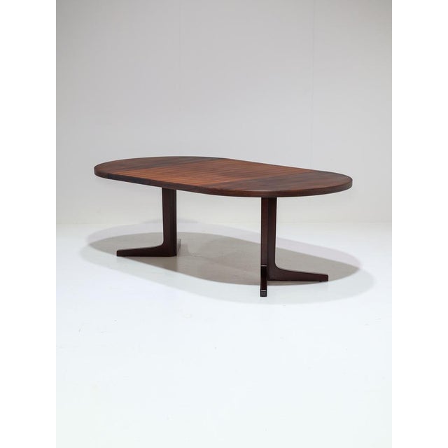 Extendable Dining Table in Rosewood, Denmark, 1960s For Sale - Image 4 of 18