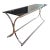 1970s Attributed to Maison Jansen Chrome Smoked Glass Console Table For Sale