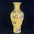 Monumental Vintage Chinese Yellow Ground Famille Rose "Dragon & Phoenix" Vase For Sale - Image 4 of 10