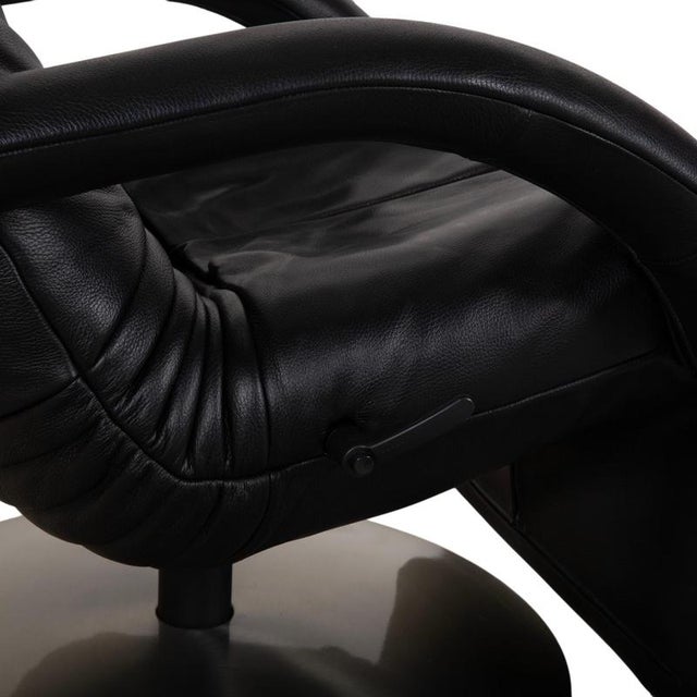 Black Yoga Chair in Black Leather from Jori For Sale - Image 8 of 17