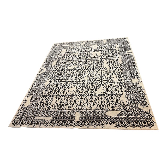 8ft × 10ft Pottery Barn Elva Hand Tufted Area Rug For Sale