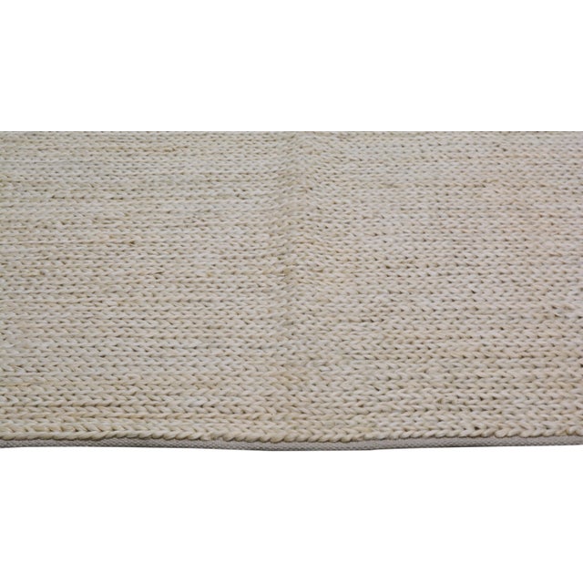 New Indian Sisal Hand Knotted Wool Rug, 8x10 For Sale - Image 4 of 5