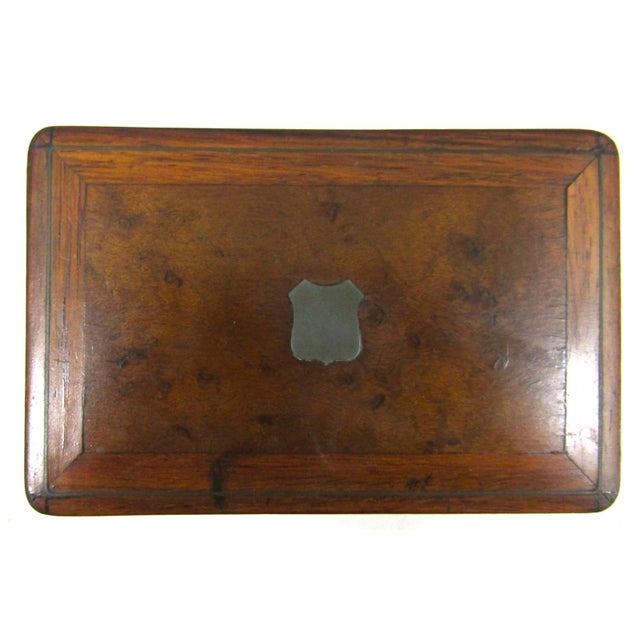 Antique 19th Century Swiss Cylinder 4 Song Wooden Marquetry Inlay Music Box For Sale - Image 9 of 15