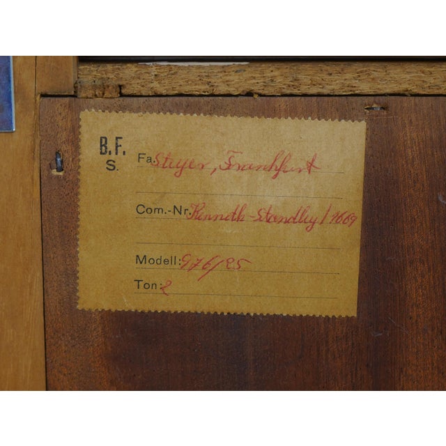 1950s German Mid Century Modern 3 Piece Oak Bookcase Cabinet For Sale - Image 17 of 17