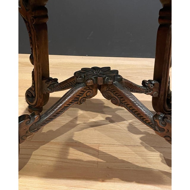 Early 20th Century Carved Chinoiserie Magazine Rack For Sale In New York - Image 6 of 7