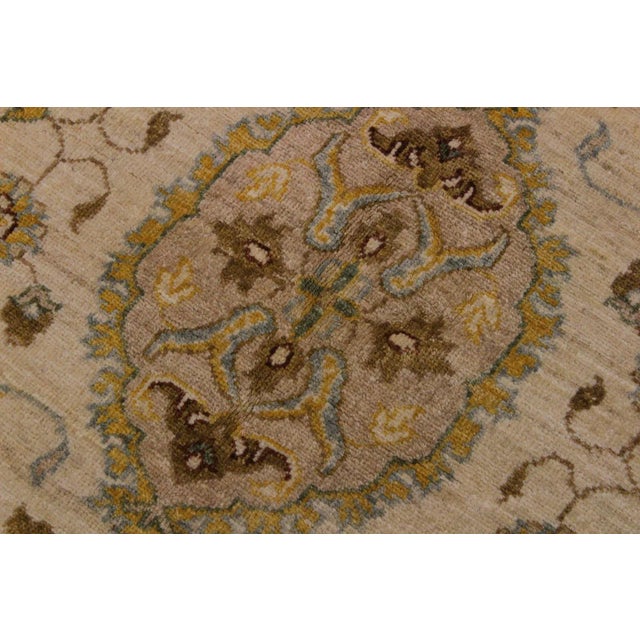 1990s Boho Chic Ziegler Kafkaz Wool Rug - 8′2″ × 9′11″ For Sale - Image 4 of 8