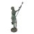 Late 20th Century Bronze Sculpture Young Girl With Her Birds Art Nouveau Style For Sale