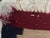 Textile Flat-Weave Turkish Textile. Repeating Tribal Medallions Woven Into a Bold, Solid, Crimson Field For Sale - Image 7 of 7