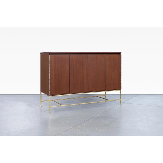 1950s 1950s Vintage "Irwin Collection" Mahogany and Brass Credenza by Paul McCobb For Sale - Image 5 of 13