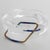 Transparent Transparent Lucite Plexiglass Bangle Bracelet with Anodized Aluminum Belt Buckle For Sale - Image 8 of 15