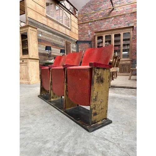 This old cinema bench has been fully restored, the seats are perfectly functional and stable Seat height 45 cm Nice...