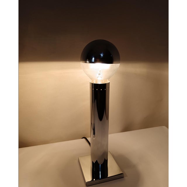 A superb and most stylish pair of table/accent lamps created by legendary italina designer goffredo reggiani for reggiani...