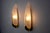 Very nice pair of "épis" sconces by idearte designed and produced in spain in the 80s. Smoked glass and gilded metal...