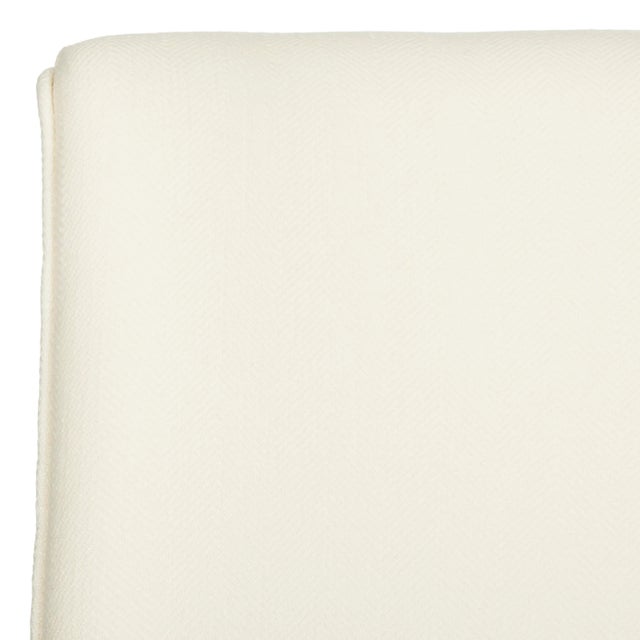 Wood Studded Desk Chair in Cream For Sale - Image 7 of 9