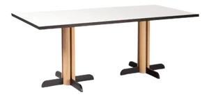 Toucan Rectangle Table in White and Natural Oak by Anthony Guerrée for Kann Design