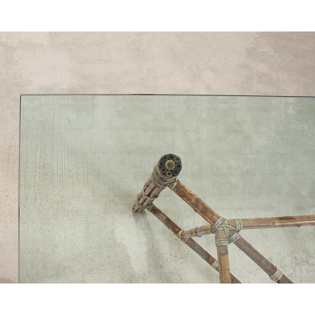 McGuire Organic Modern Rectangular Bamboo Dining Table 8 Ft. For Sale - Image 17 of 18