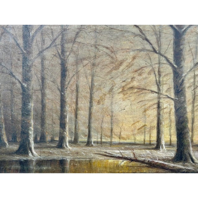 American School Landscape Oil Painting For Sale - Image 4 of 5