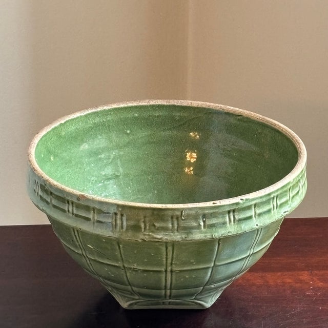1930s Nelson McCoy Stoneware Mixing Bowl For Sale - Image 12 of 13