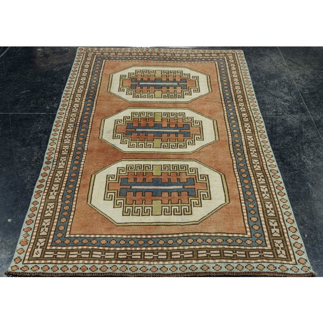 Turkish Vintage Rug 3'6" x 5'7" #20556 Explore a curated collection of hallway runners, wool rugs, and handmade...