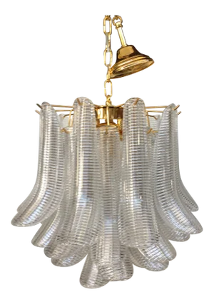 Contemporary Mazzega Style Murano Glass "Selle" Chandelier