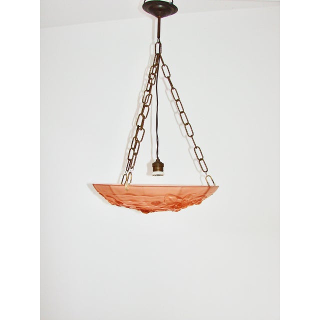 Art Deco Pendant Lamp from Ampla, France, 1930s For Sale - Image 4 of 13