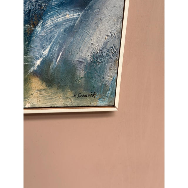 K. Svanvik, Valleys, 1950s, Oil Painting on Canvas, Framed For Sale - Image 6 of 13