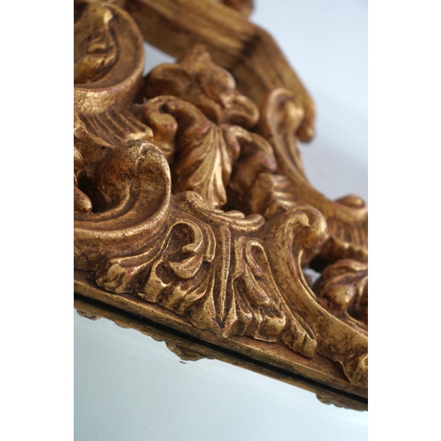 Glass Friedman Brothers Model 6616 Gold Frame Mirror For Sale - Image 7 of 11
