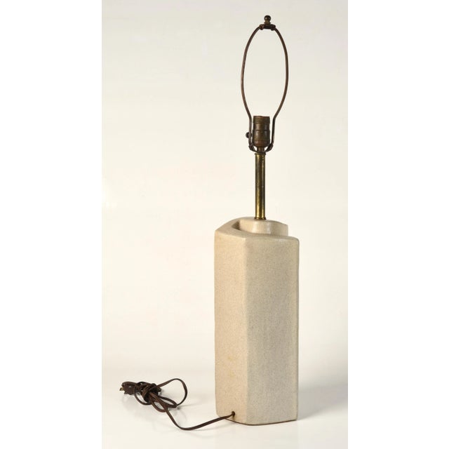Marianna Von Allesch Mid Century Modern Studio Pottery Swirl Lamp For Sale - Image 9 of 13